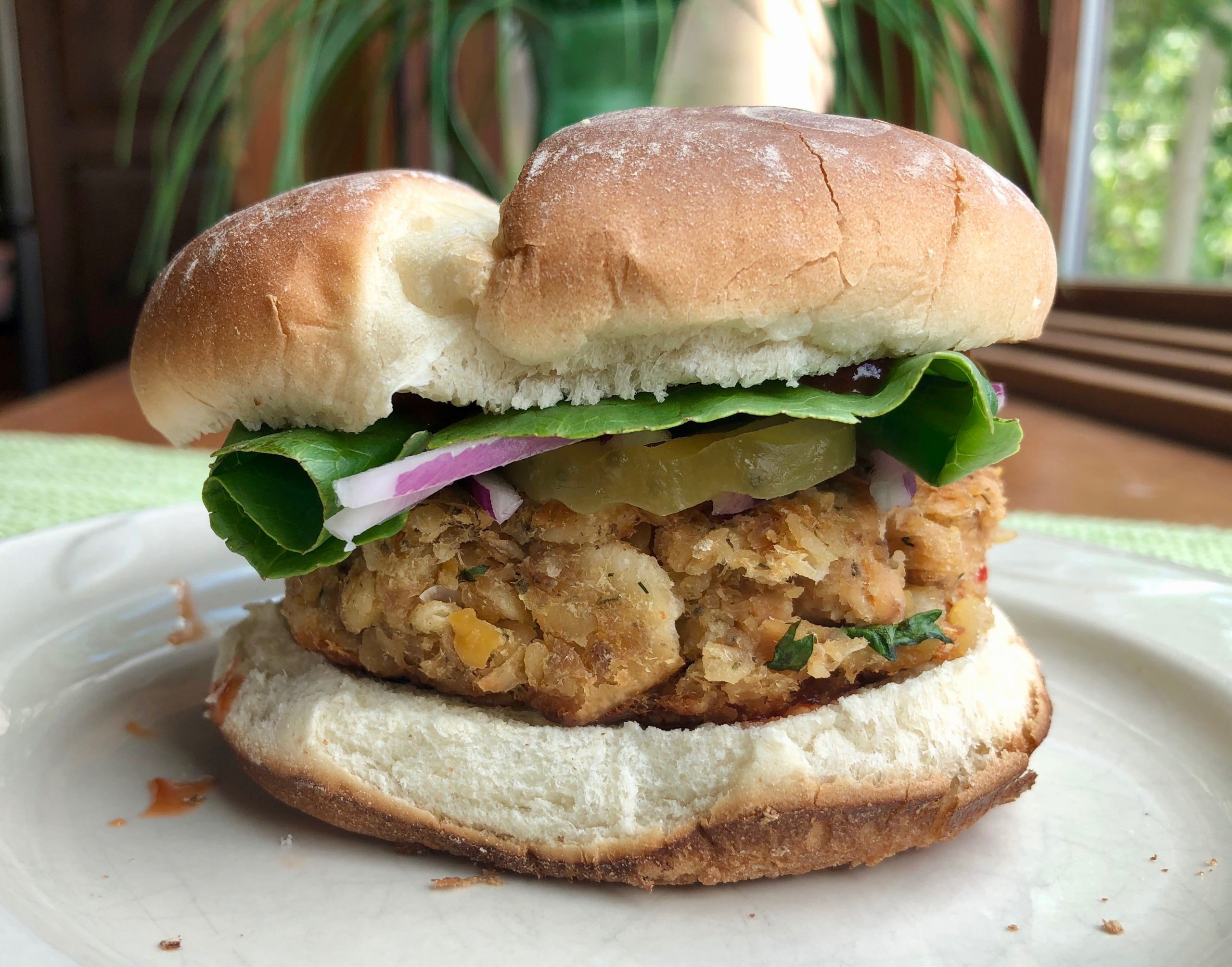 Chickpea Salmon Burgers